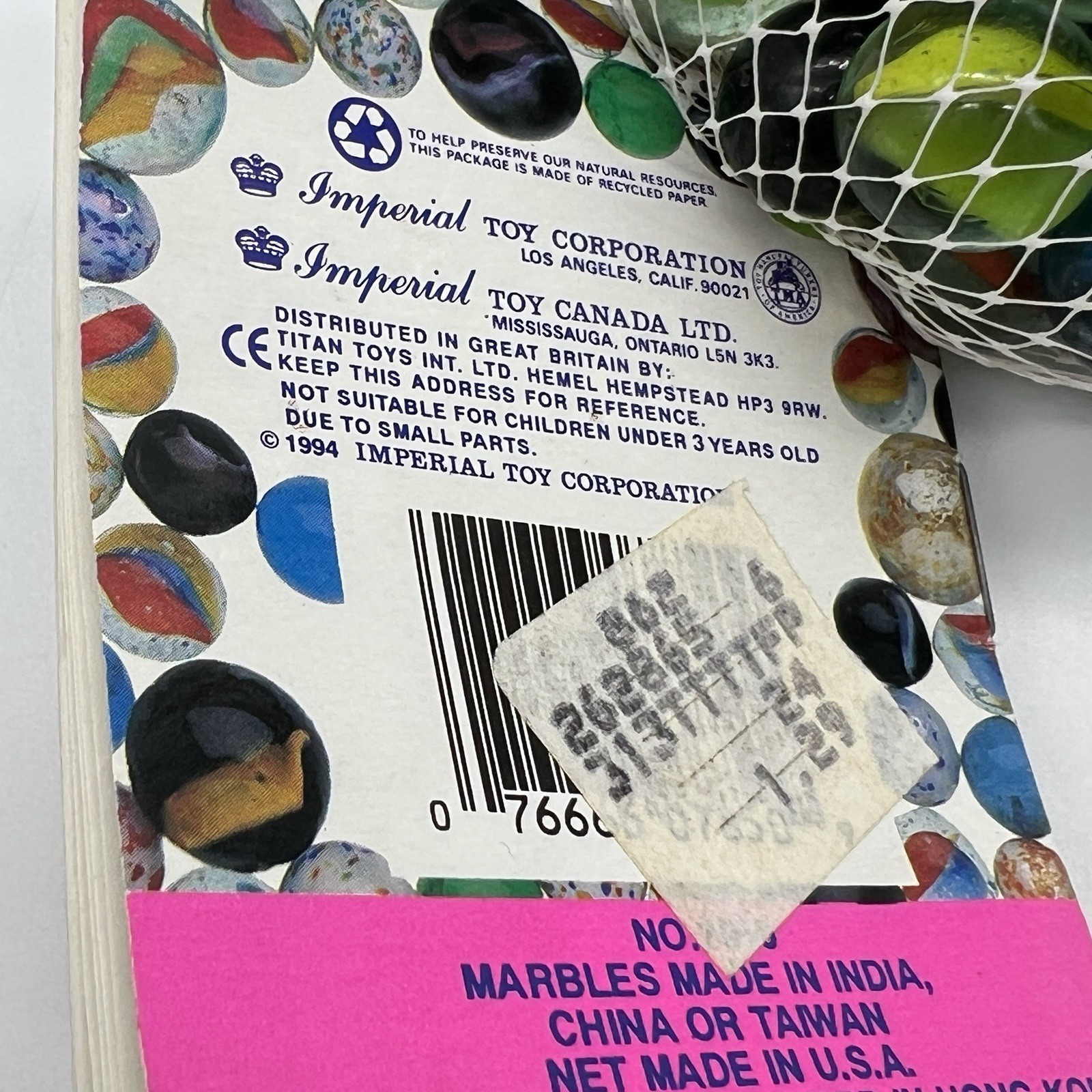 Vtg Marbles 1994 Imperial Super Champion Sealed (2)49 =98 Marbles
