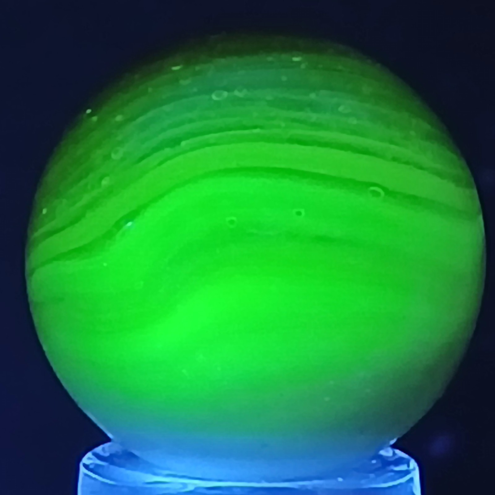 Vintage UV-Reactive Master Marble Brushed Patch .60 Inches Near-Mint Condition