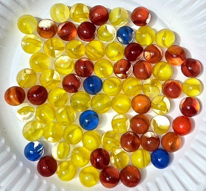 Vintage Cat’s Eye Marbles – (Lot of 75) From Estate Sale