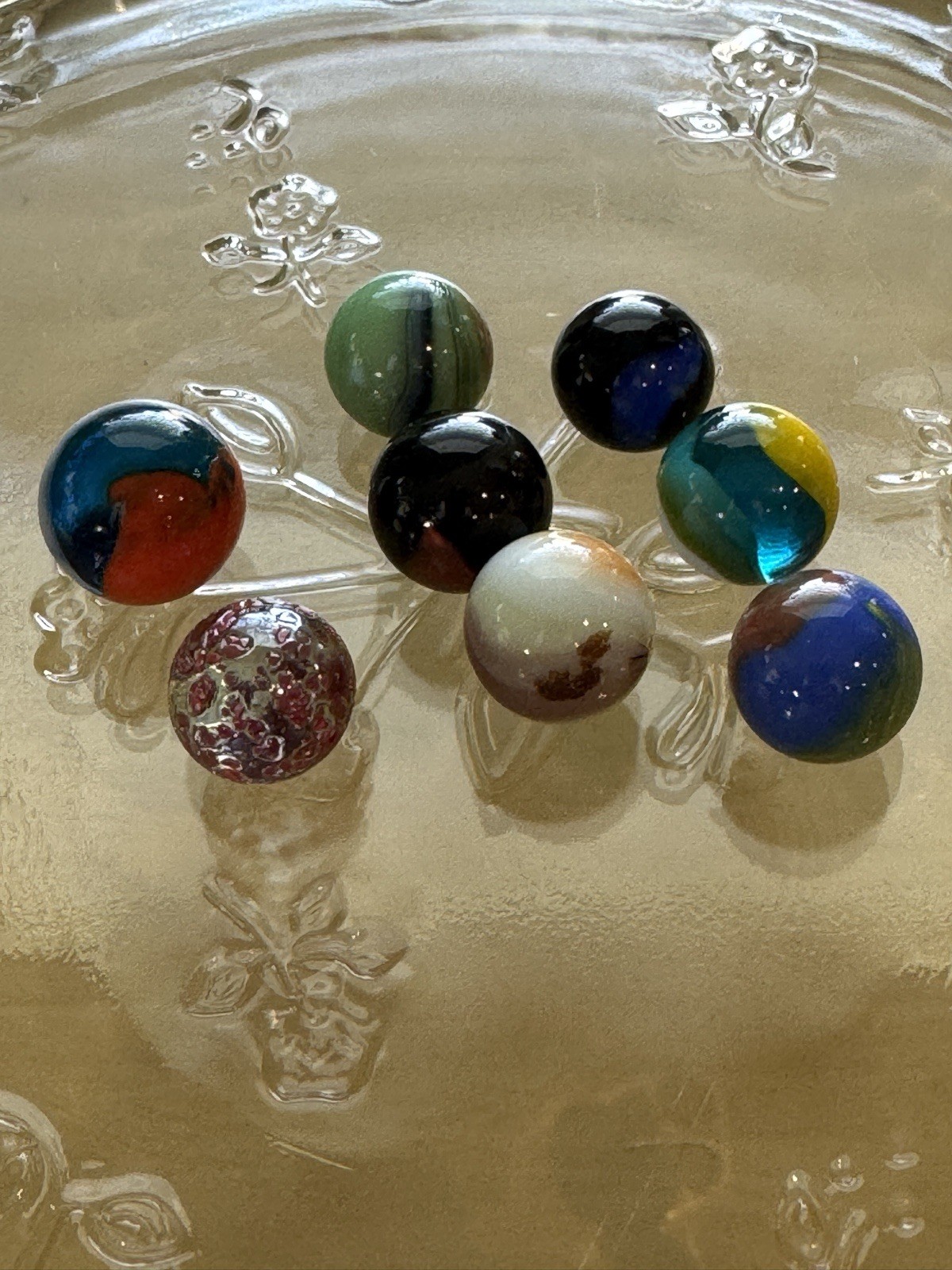 Vintage Marbles Assorted Variety Lot (8)