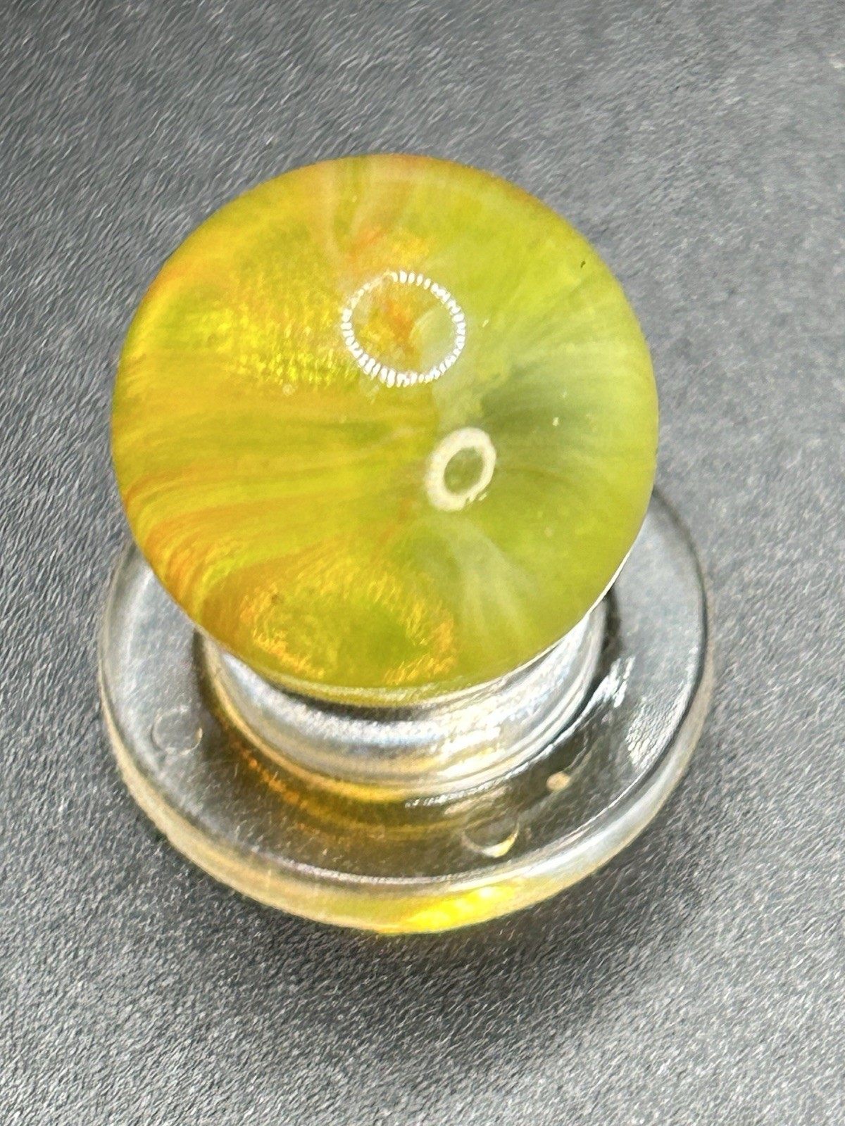 Vintage Master Marble / Master Glass Clear “SUNBURST ” Marble UV Active 0.629”