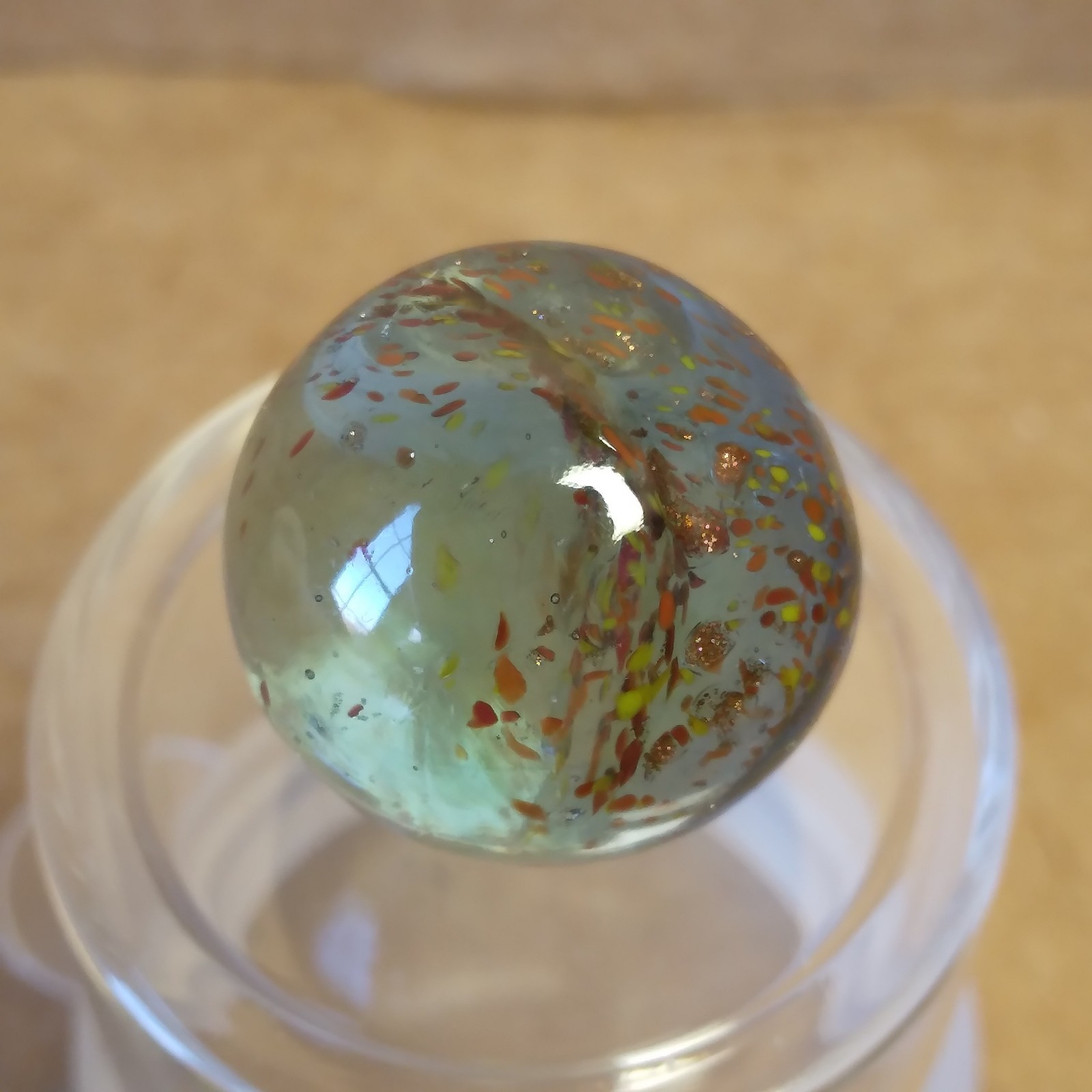 .60″ Marble- Vacor Jabo Christensen- Frit, Lutz, Glows- Guinea Atmosphere Style?