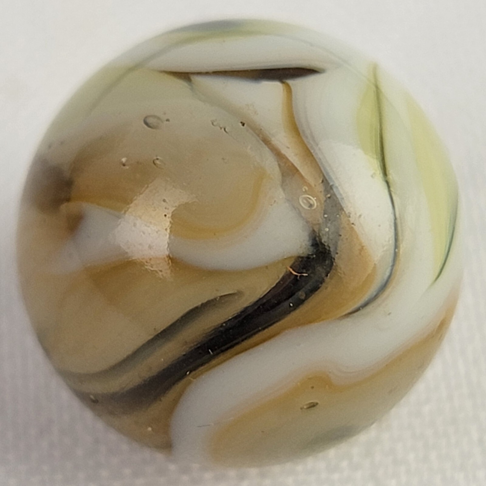 Alley Agate Vintage Marble Translucent Swirl Windows NEAR MINT Cadmium GLOW .71
