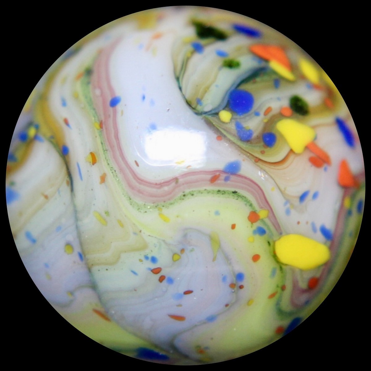 JABO Joker 3 Marble Collector Series: Confetti Explosion Guinea 0.747″
