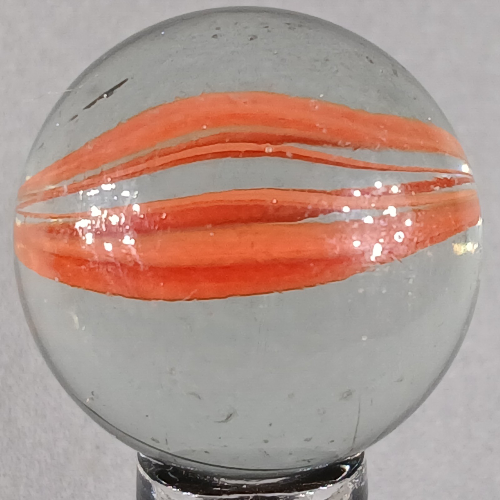Large Vintage Imported Cat’s Eye Marble .99 Inches Near-Mint Condition
