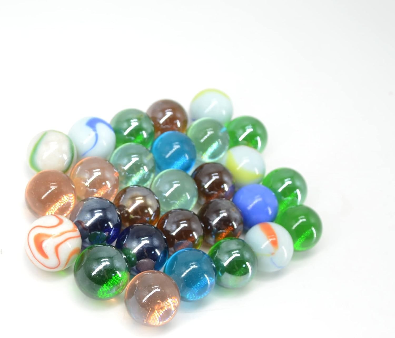 12-Piece 1″ Shooter Marbles, Assorted Colors & Patterns for Kids & DIY