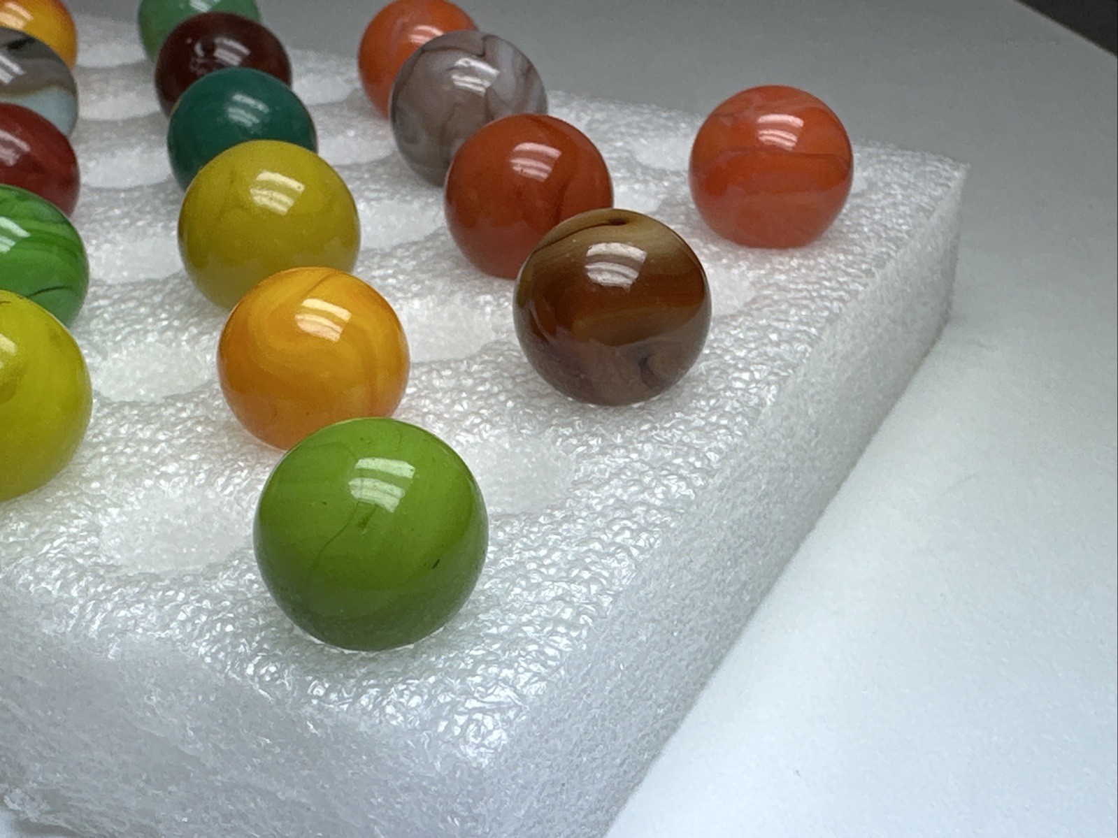 291 Lot Of 27 Jabo Swirl Marbles!