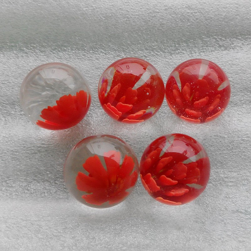 25mm Glass Beads Marbles Decorative Glass Balls DIY Decoration Kids Toy Game