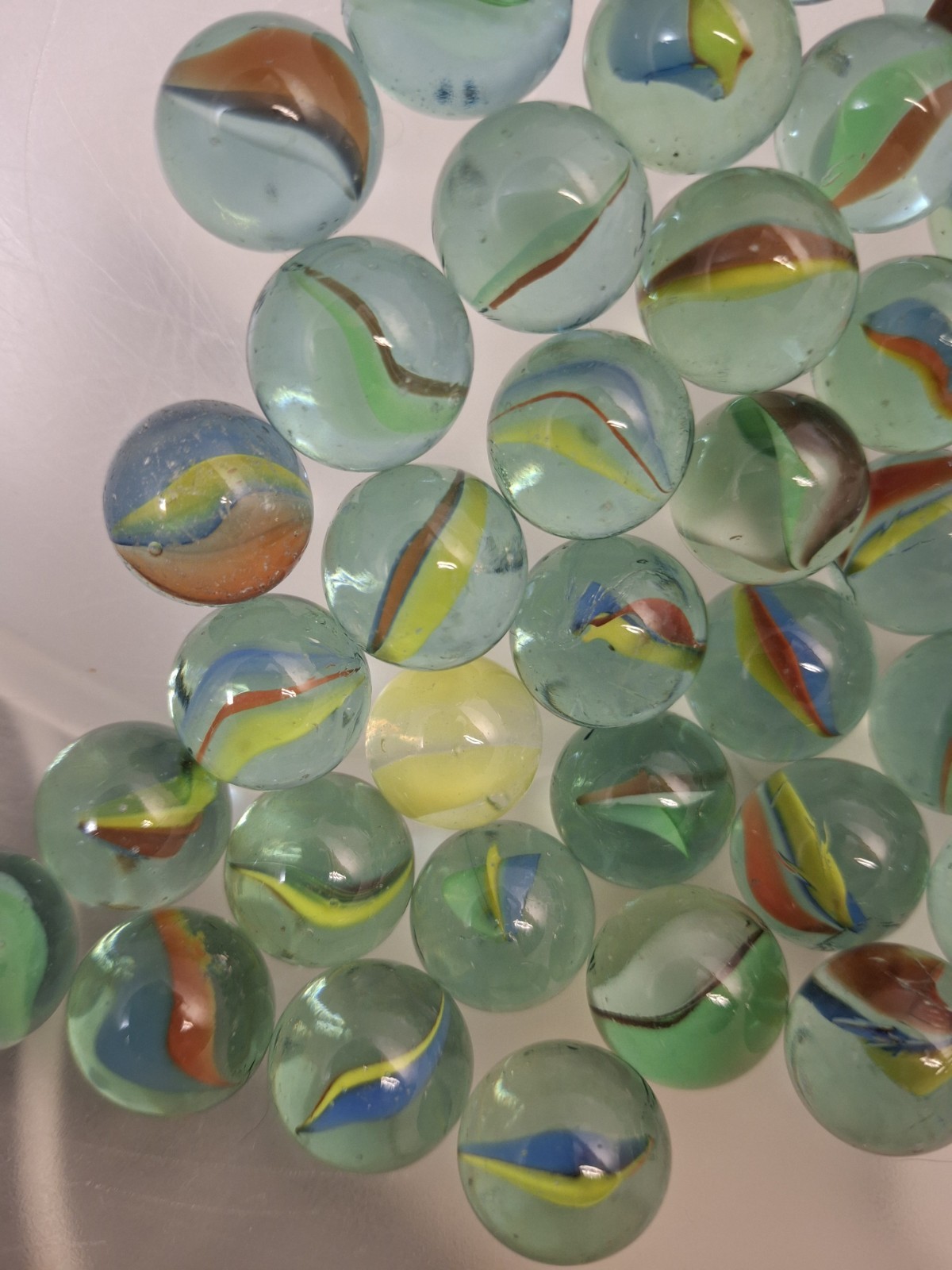 Marbles Lot Variety Of Colors 3 lbs,about 350 Different Sizes and conditions