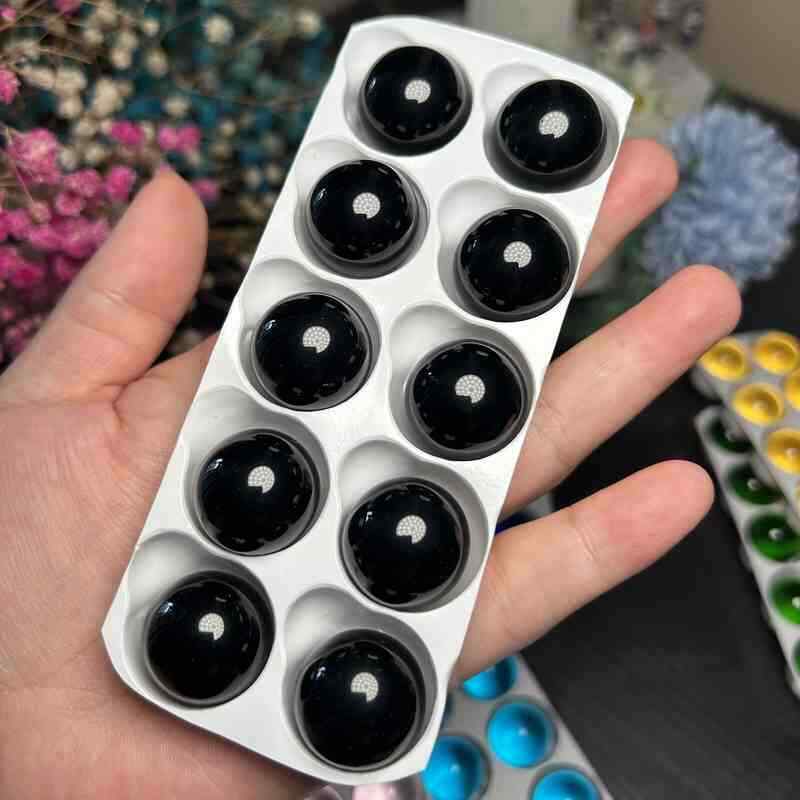 50/40mm Coloured Glass Ball Transparent Solid Marble Traditional Kids Toys Games