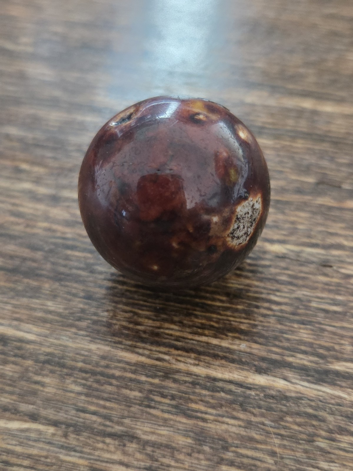 .99″ German Bennington Hard Clay Marble Shooter Vintage
