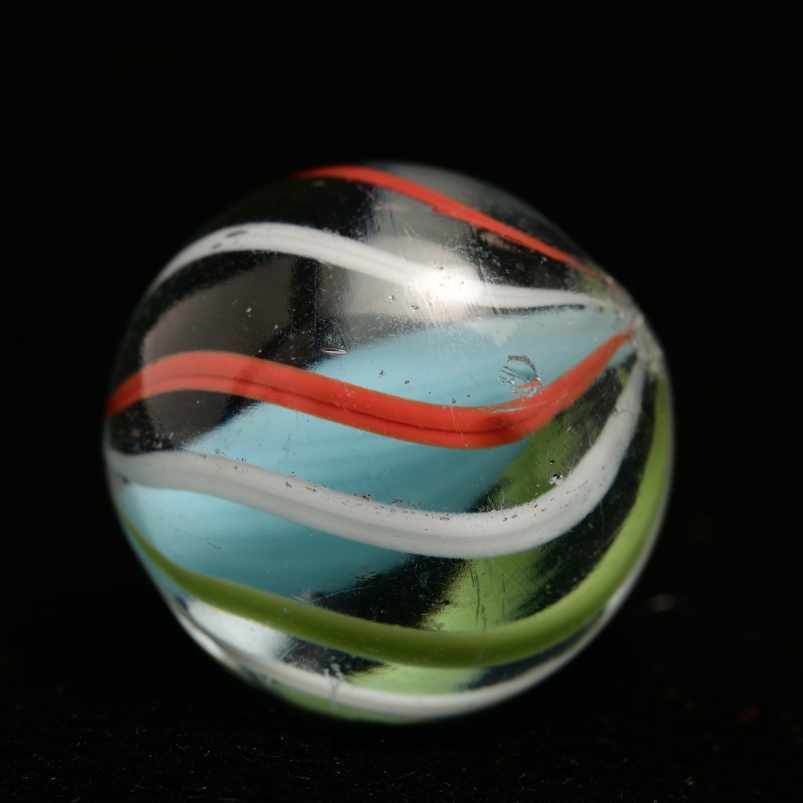 Baby Blue Solid Core German Handmade Antique Marble Crisp & Clear 18mm 11/16”
