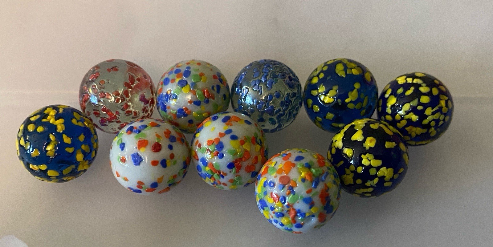 Vintage Marbles Lot 150-200 Machine Made Marble Vitro King Peltier Galaxy Mixed