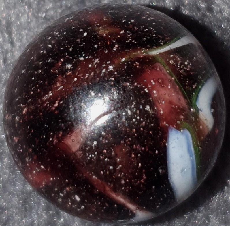 15/16″+ Exceptional UV Active Veiligglas Wirepull Type 4 Vintage Marble NM++++