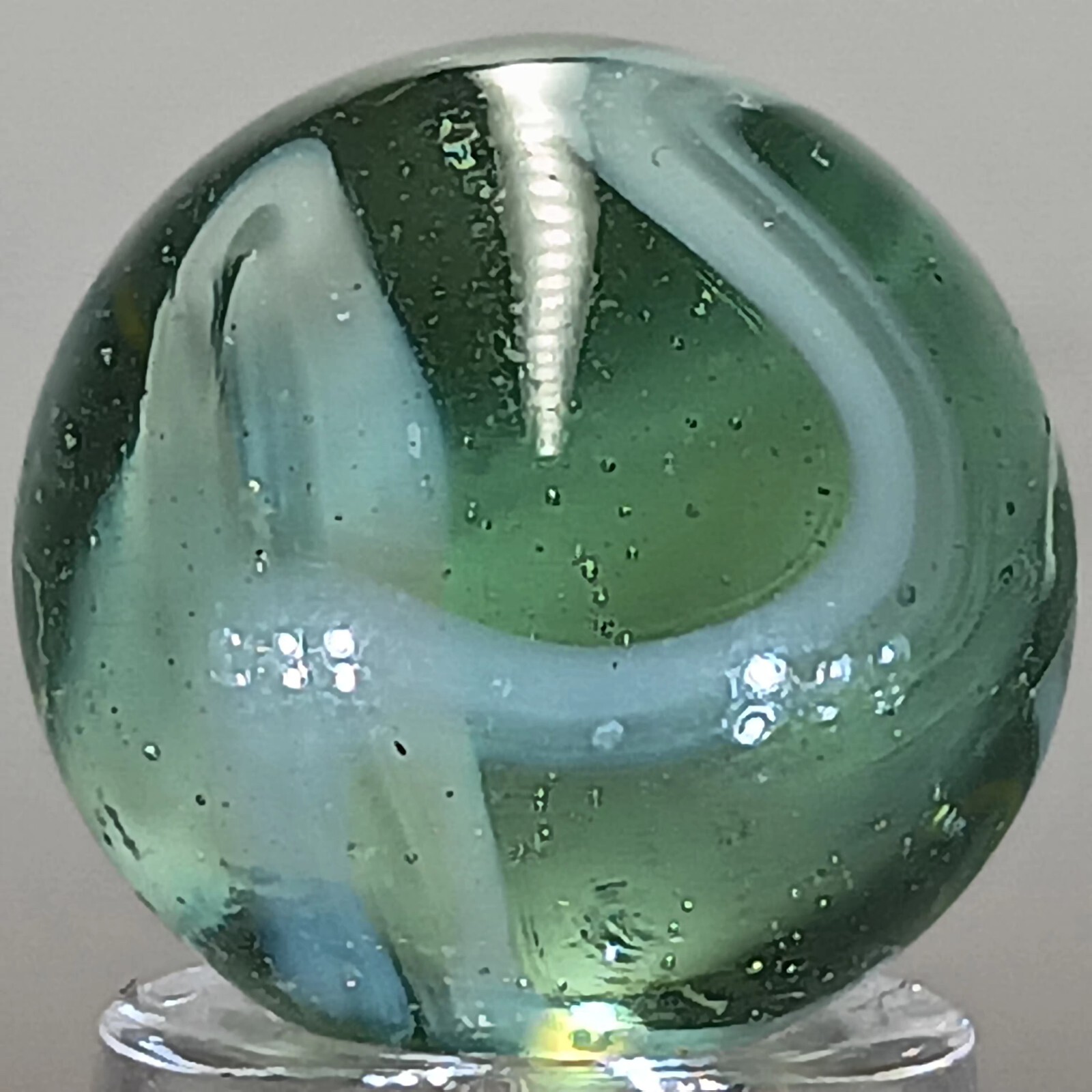 Vintage Champion Swirl Marble .60 Inches Near-Mint Condition