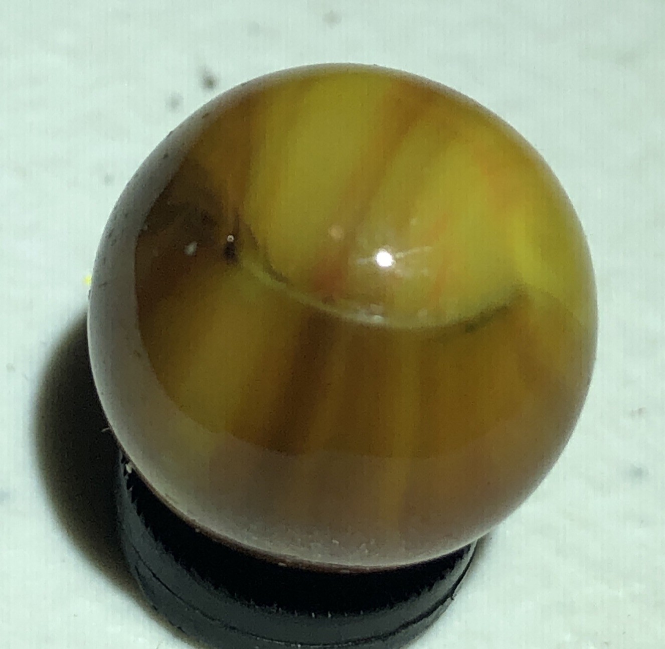 Vintage Marble King Caramel Rainbo Marble, Rainbow Beauty, .55” NM+