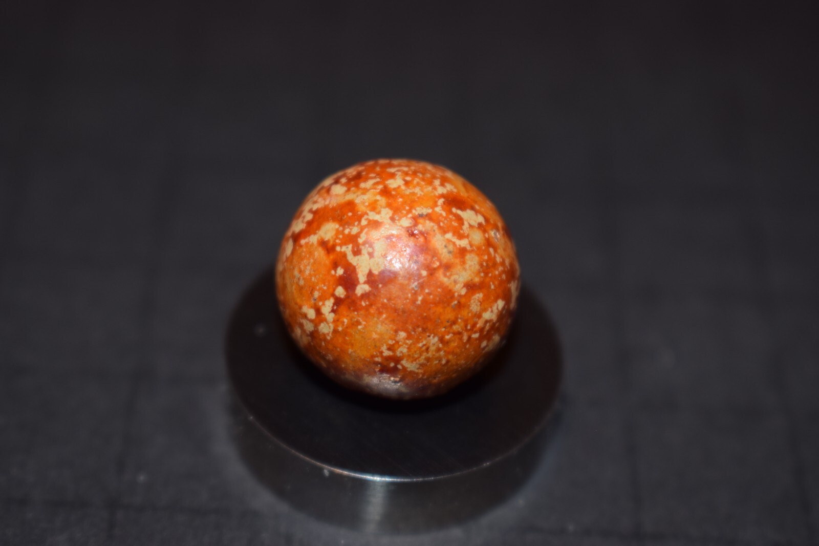 Antique Handmade Fired Glazed Clay Sunbursts Marble Size .687″=11/16″=17.5mm