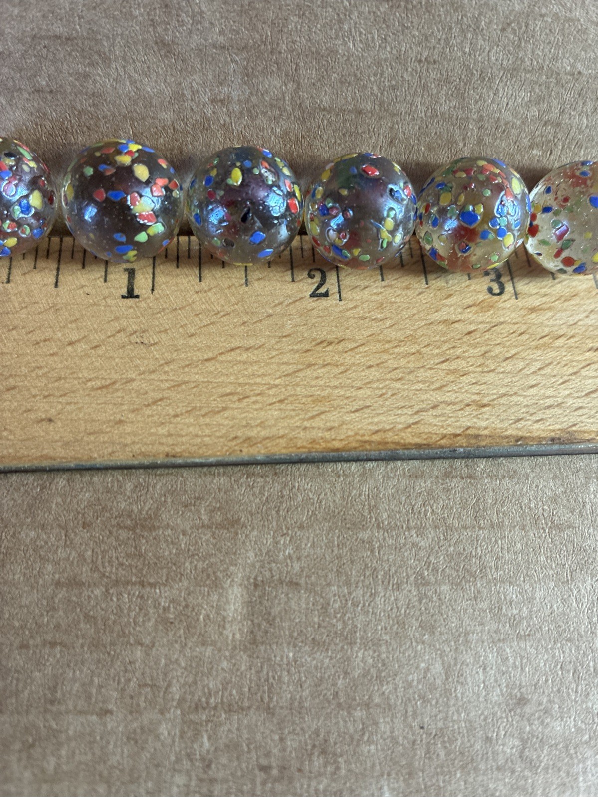 transparent matte with multicolor mosaic large Swirl Vintage Marble