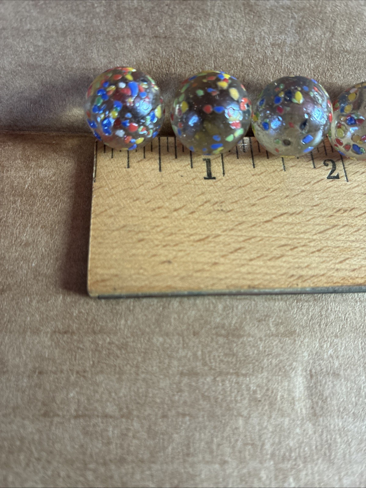 transparent matte with multicolor mosaic large Swirl Vintage Marble