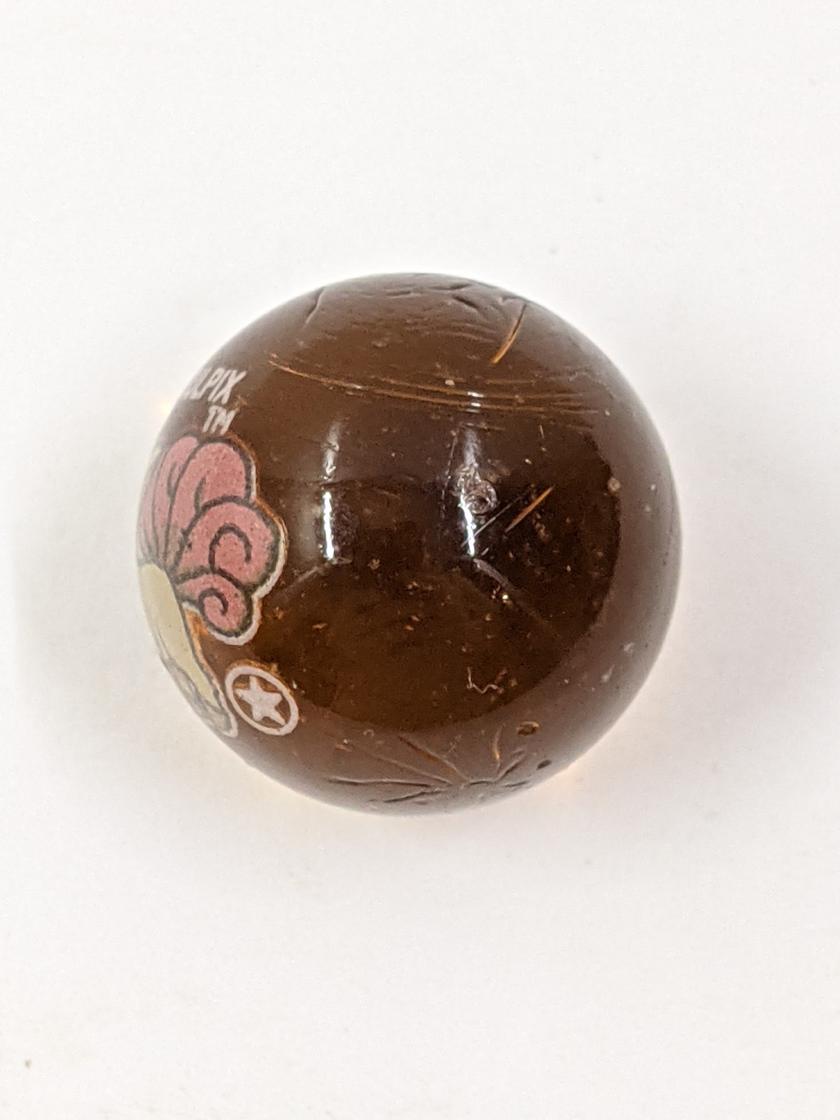Vintage 1st Edition Vulpix #37 Pokémon ToyBiz Amber Marble
