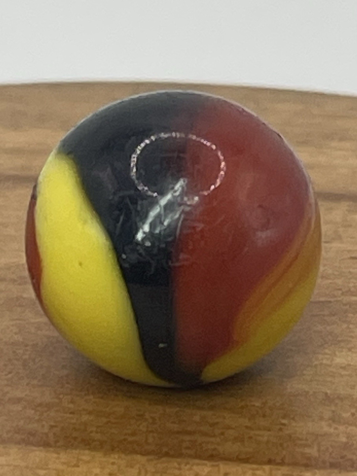 COOL Akro Agate Vintage ‘Indian Blanket’ NM Marble .63” Very Nice
