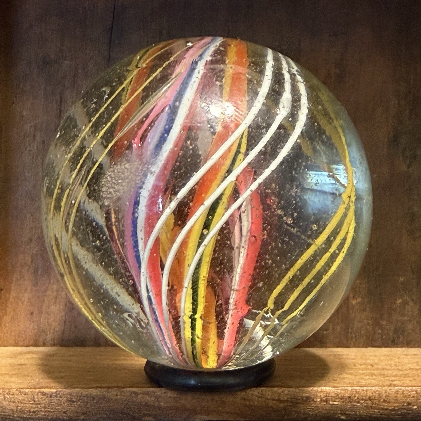 Very Large Antique Handmade Divided Core Marble 1-3/4” Near Mint | 282