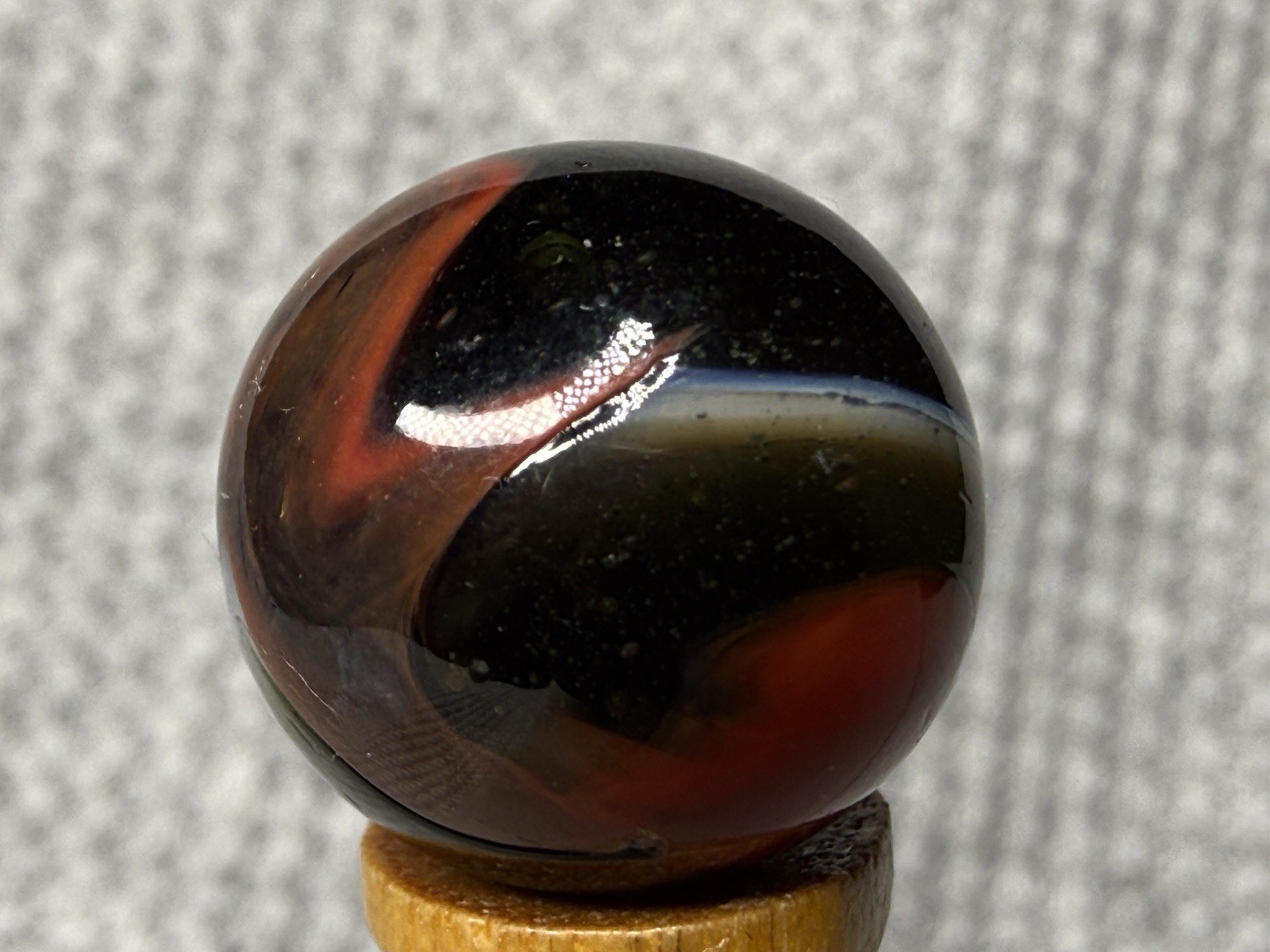 Lot Of 3 Peltier Marbles MC Multi Colored Rainbo .61” To .65” NM(+)