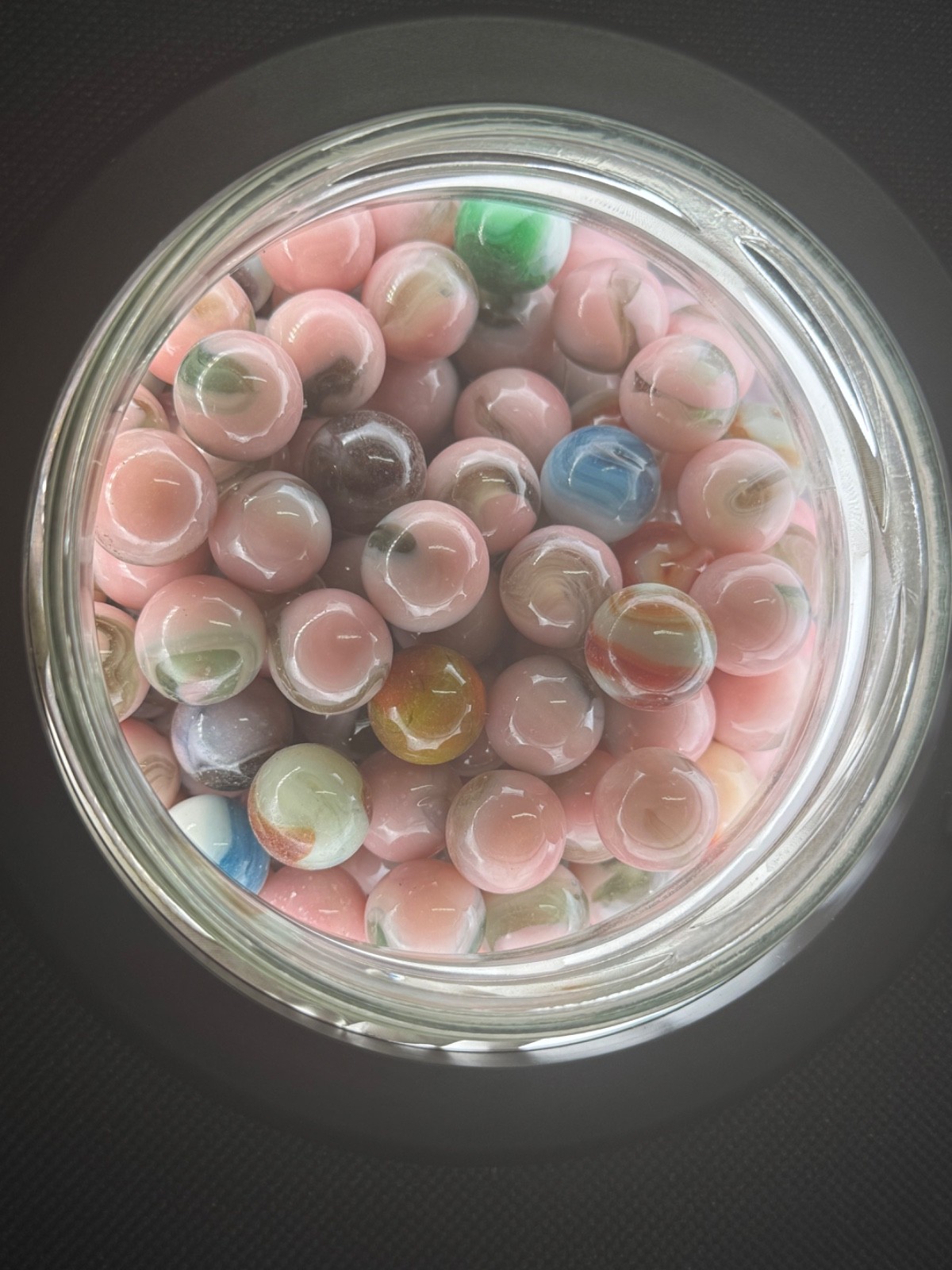 10x 5/8″ Jabo Classics Marbles Lot Blue, Gray Non-UV