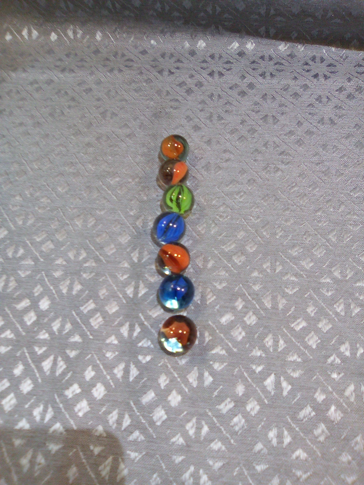 Vintage Peltier Glass Marbles Likely Peerless Or National Line Rainbo