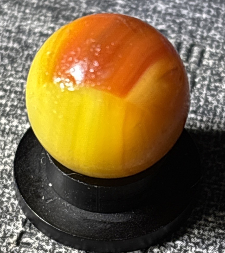 Vacor de Mexico Pee Wee Sunrise Marble .51”tiny chip See Pics