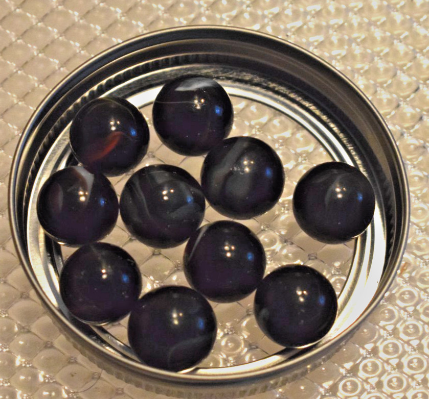 VINTAGE PELTIER CAT EYE BANANA AKRO AGATE POPEYE SWIRL PATCH MARBLES 60PCS