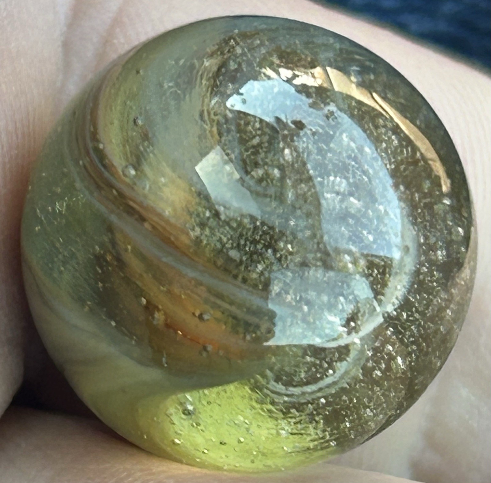 Vintage Christensen Peltier? 0.70” Patch And Swirl Marble Very Unique! HTF Mint!