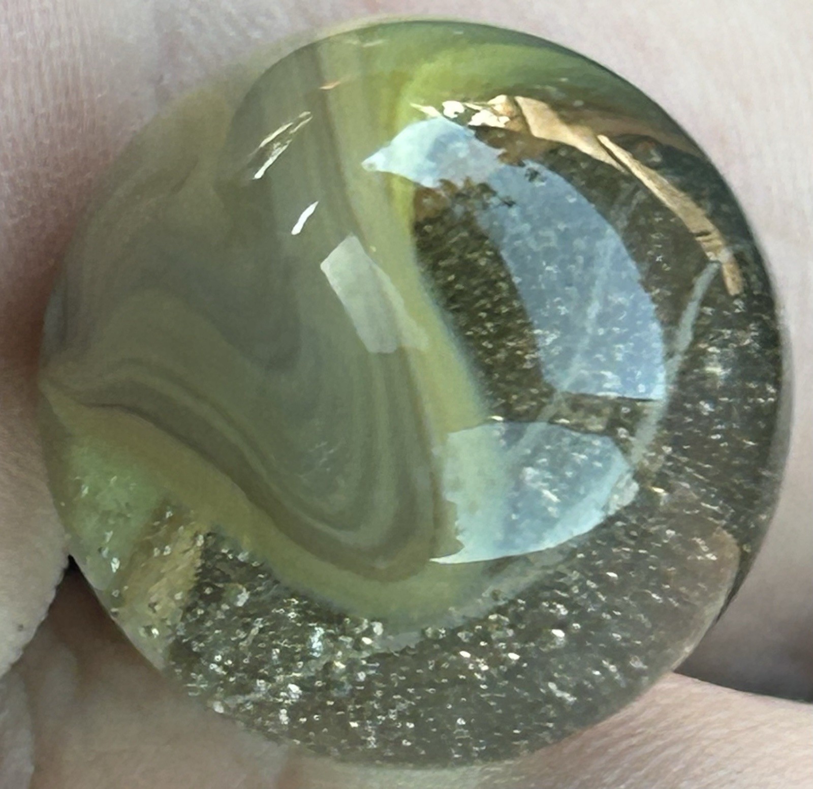 Vintage Christensen Peltier? 0.70” Patch And Swirl Marble Very Unique! HTF Mint!