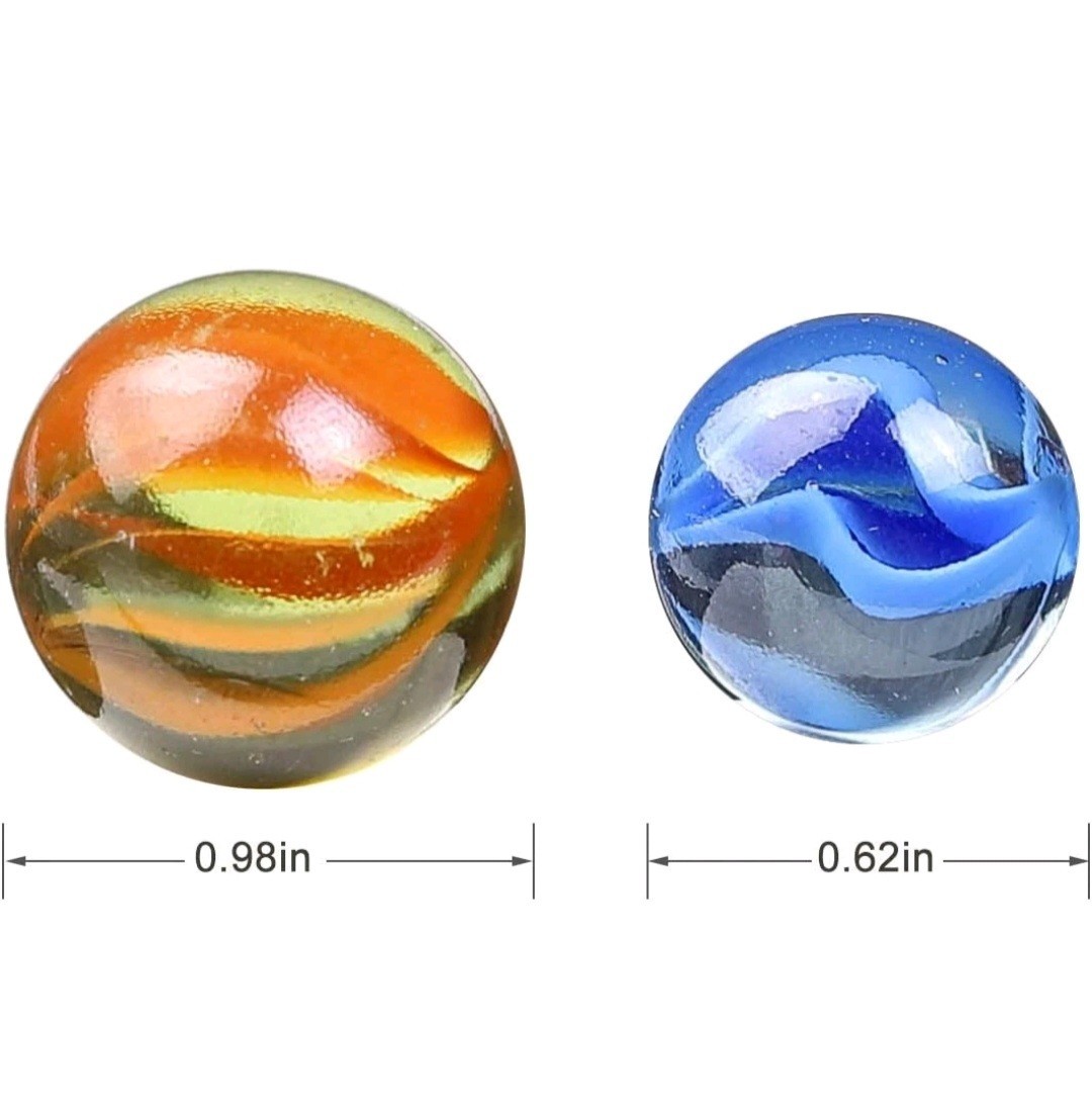Traditional Marbles 100 Pcs 99 Player Marbles 1 Shooter Marble Game