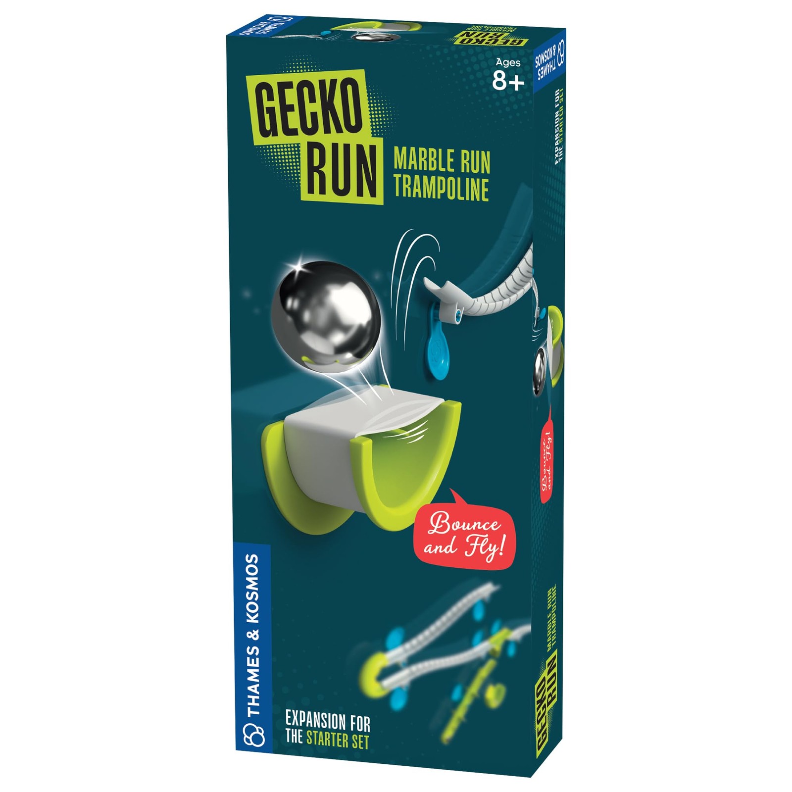 Gecko Run: Marble Run 2 inches x 4.8 x 11.2 inches, Light Blue