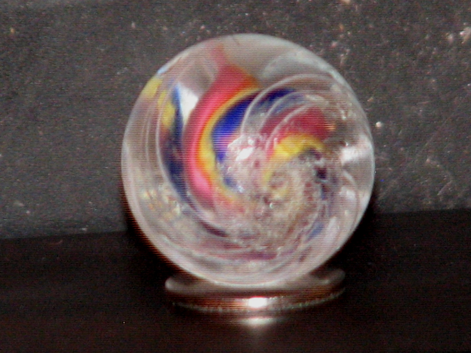 .525 inch dia. Antique German swirl marble