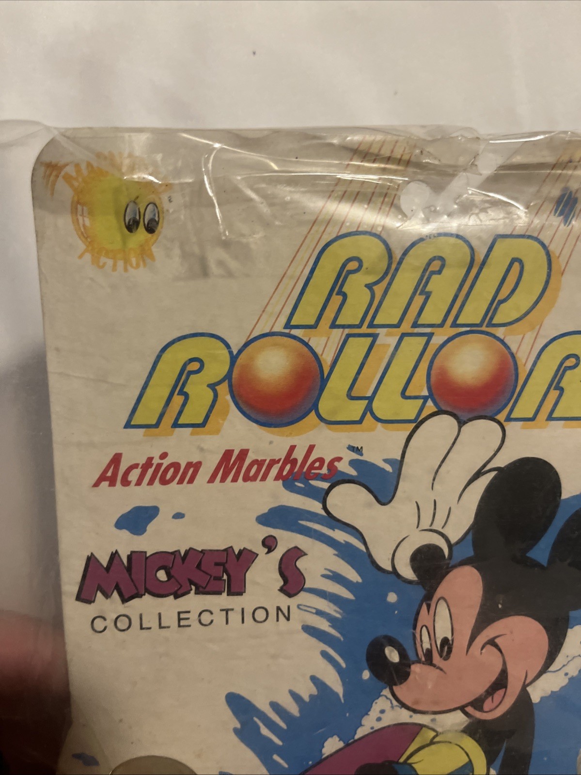 Vintage Rad Rollers Action Marbles Mickey’s Collection Mickey Mouse 1990