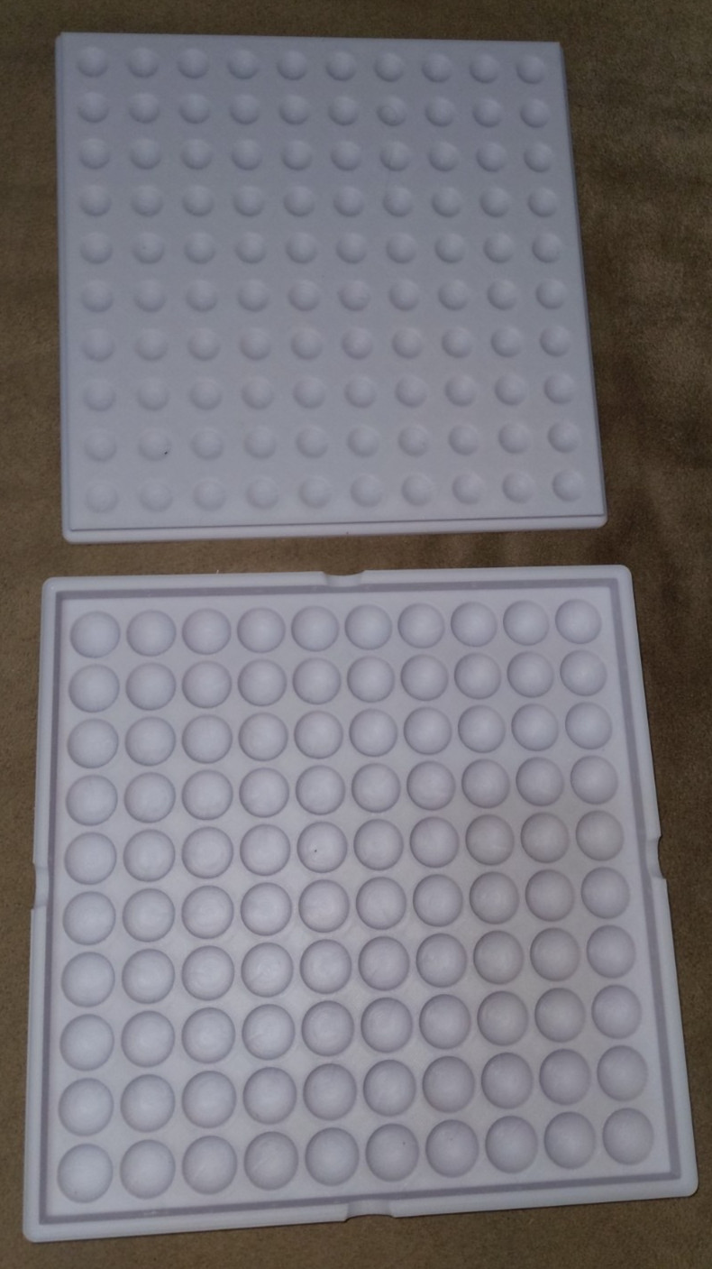 NO MARBLES – LARGE 100x 20mm Marbles Display Storage Sorting Tray Case