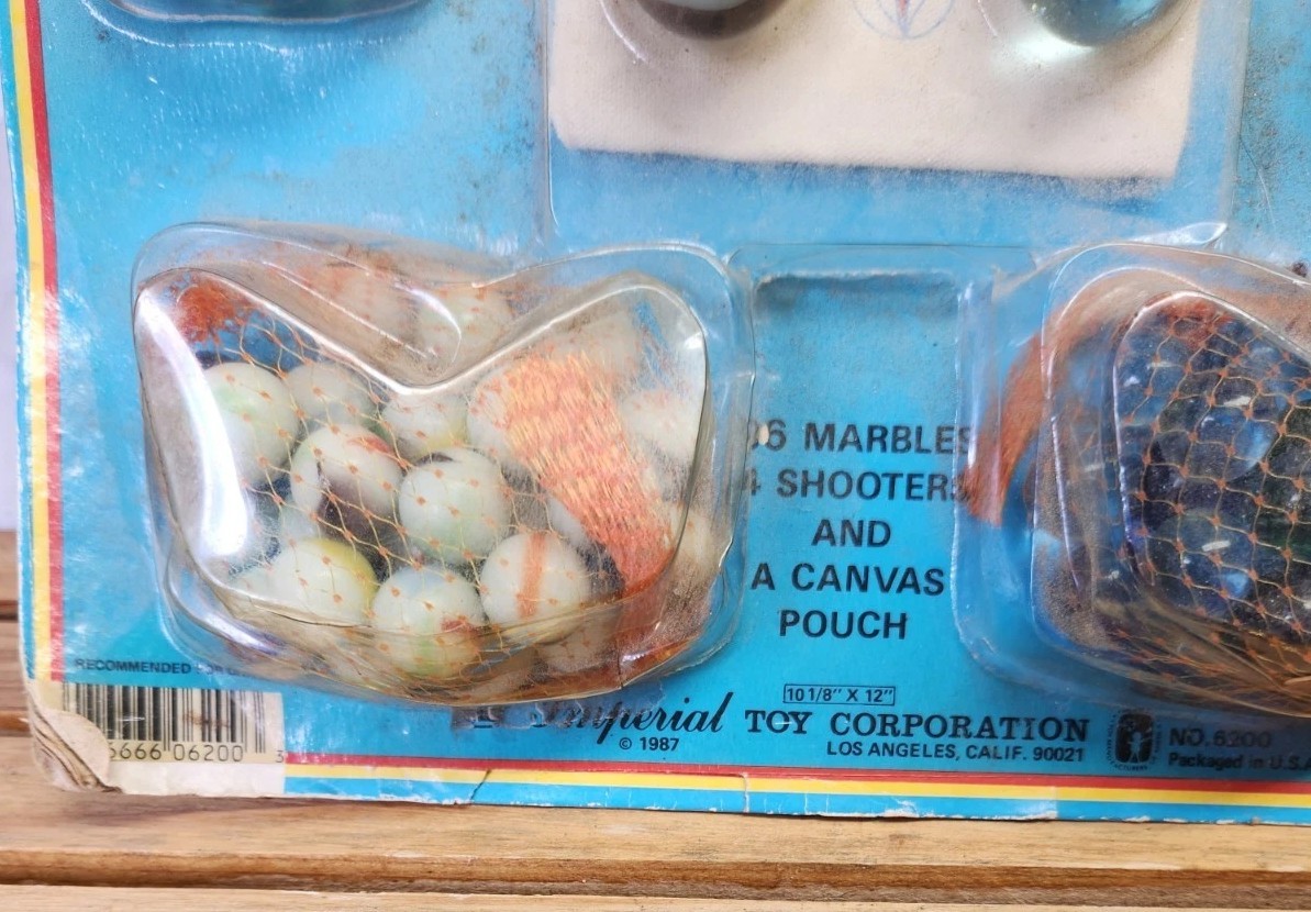Vintage 1989 Imperial Fun In The Sun Deluxe Marble Set #6200 NOS MIP