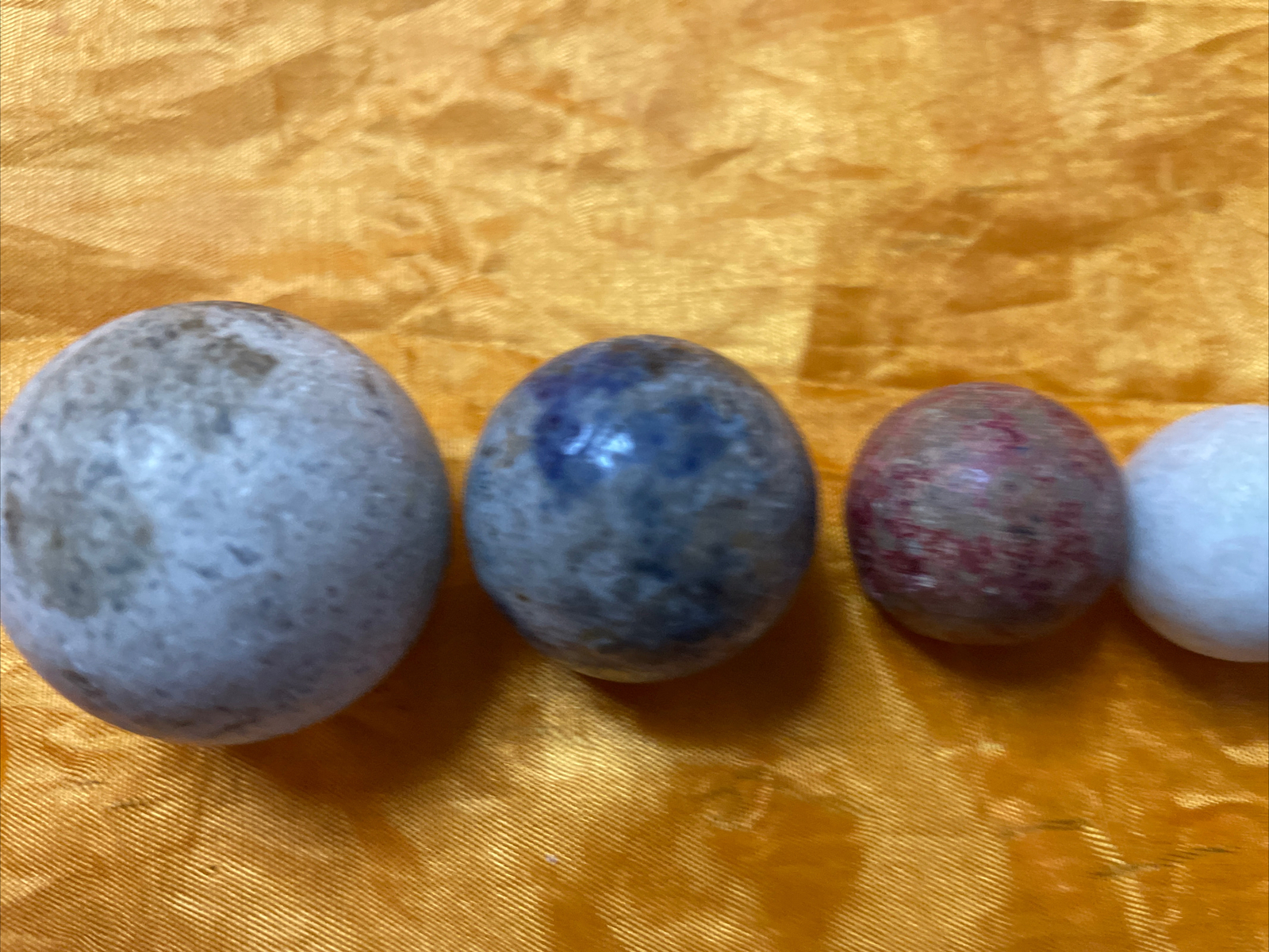 35 Vintage Random Clay Marbles Pre-1900s Civil War (B6)