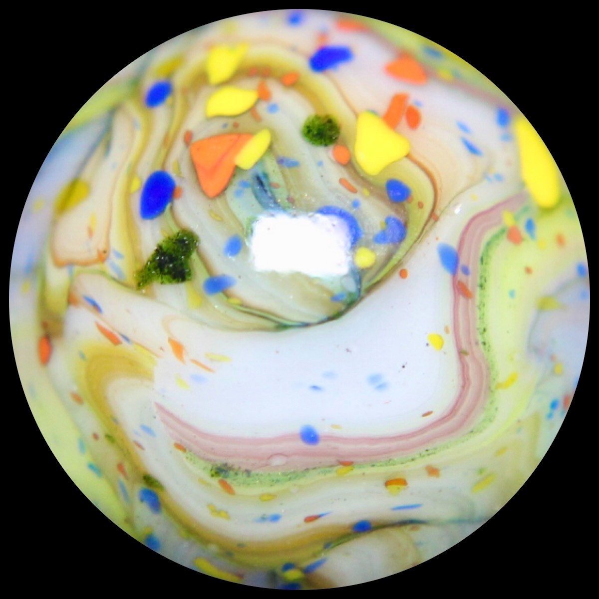 JABO Joker 3 Marble Collector Series: Confetti Explosion Guinea 0.747″
