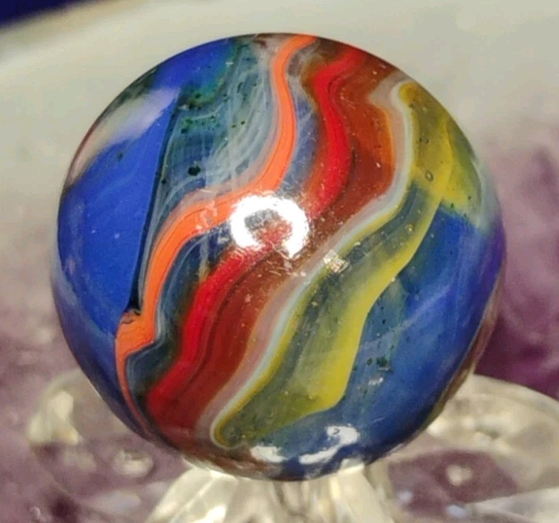 .73″ JABO/D.A.S. MARBLES💥GREEN AV. SWIRL TOYS NM+