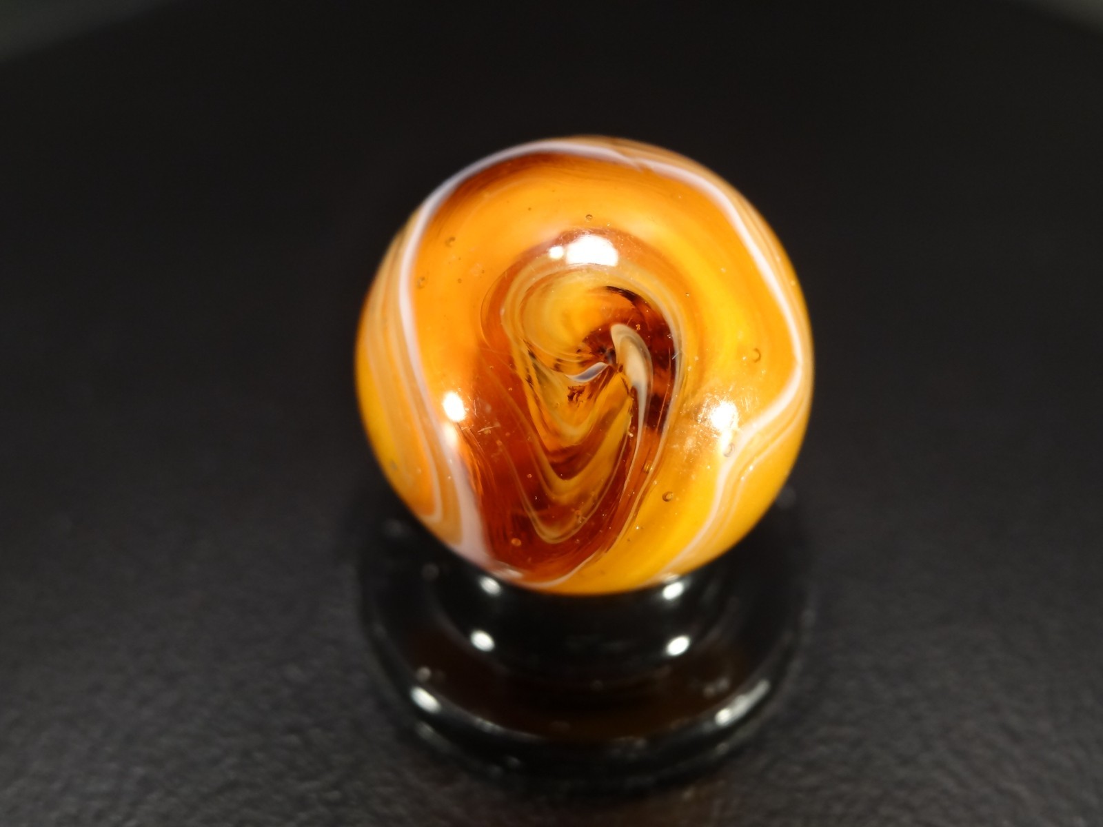 CHRISTENSEN AGATE AMBER R&T Pattern w/Cutline WET MINT