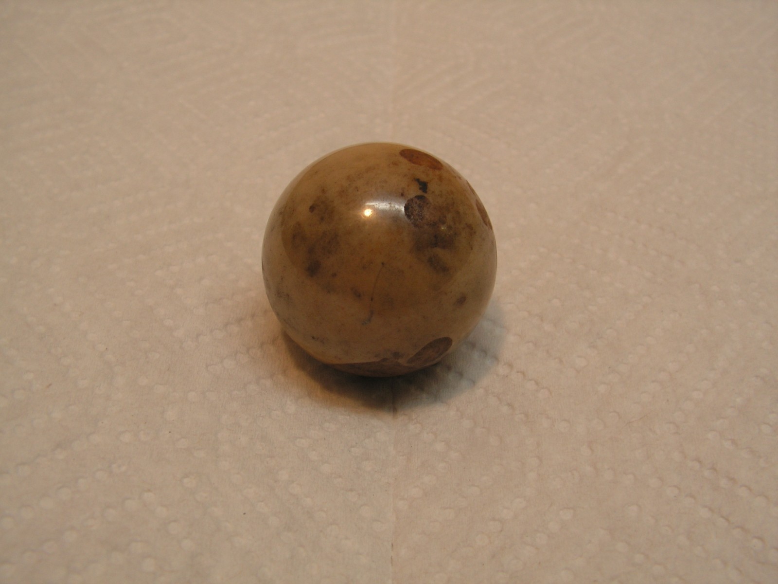 Marble Brown Patch Swirl Agate? 1 1/4″ Marble VERY RARE UNIQUE ONE OF A KIND