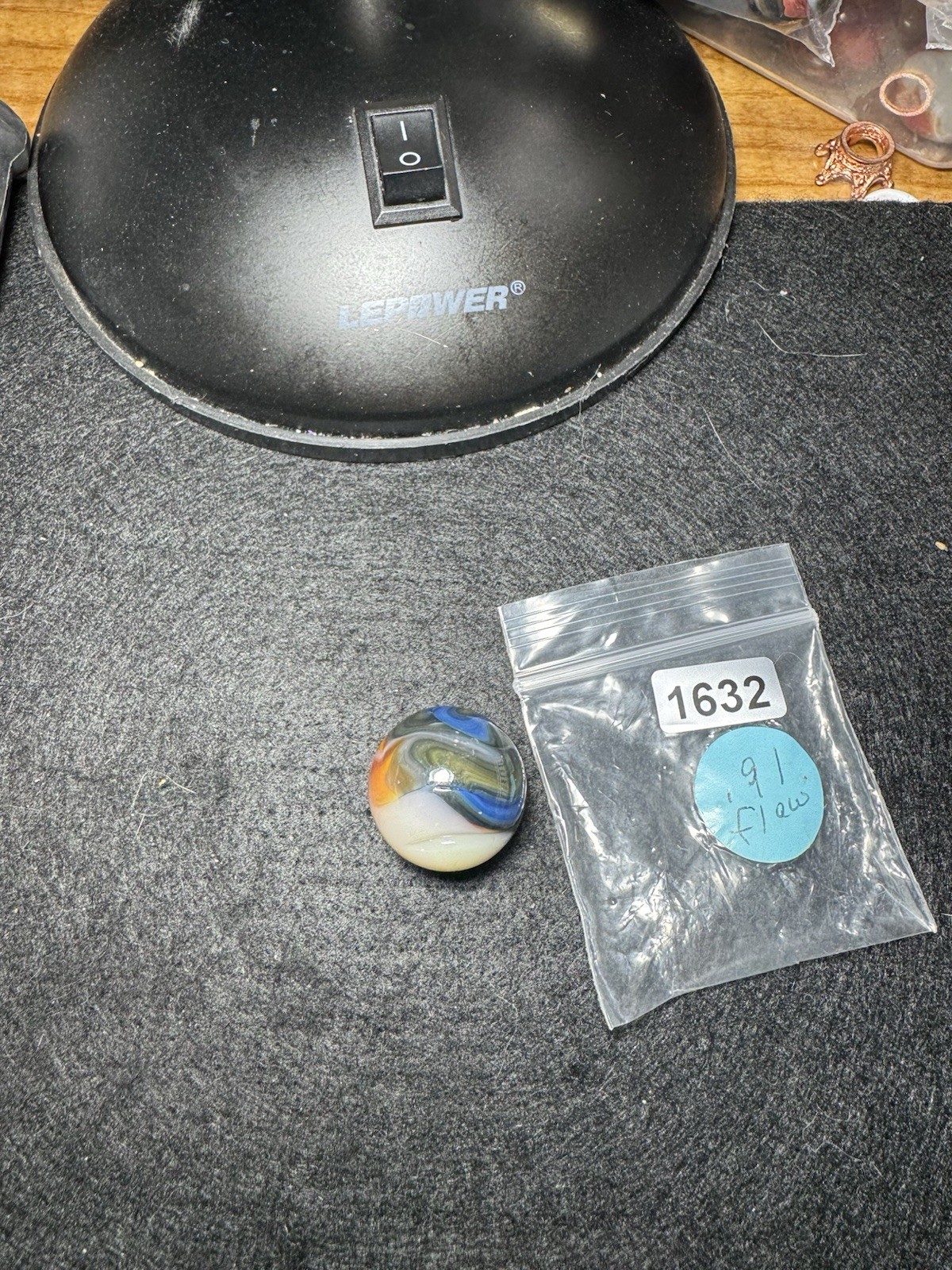 Jabo Green Eggs And Ham Run Marble Size .91 +/- (1632) Shooter Manufacturing