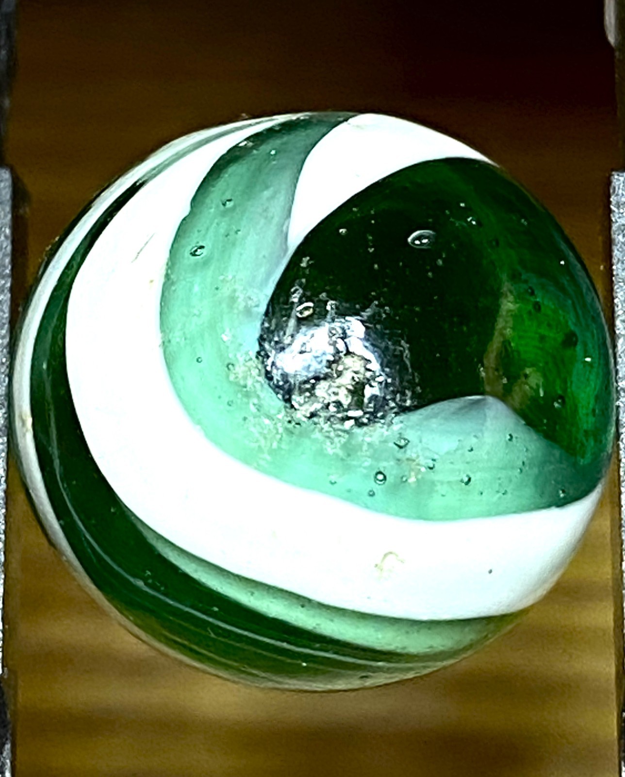 SUPER RARE VHTF VINTAGE JACKSON MARBLE / ABSOLUT BEAUTY NM- SWIRLED .64″ BOX3/14