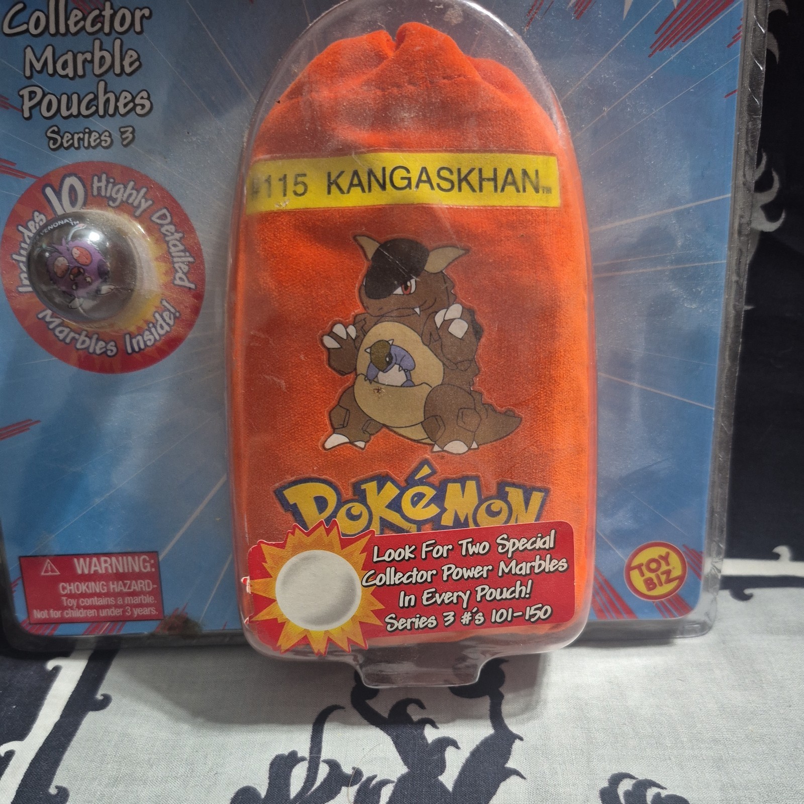 Kangaskhan marbles pouch #115 toy biz sealed new 2000