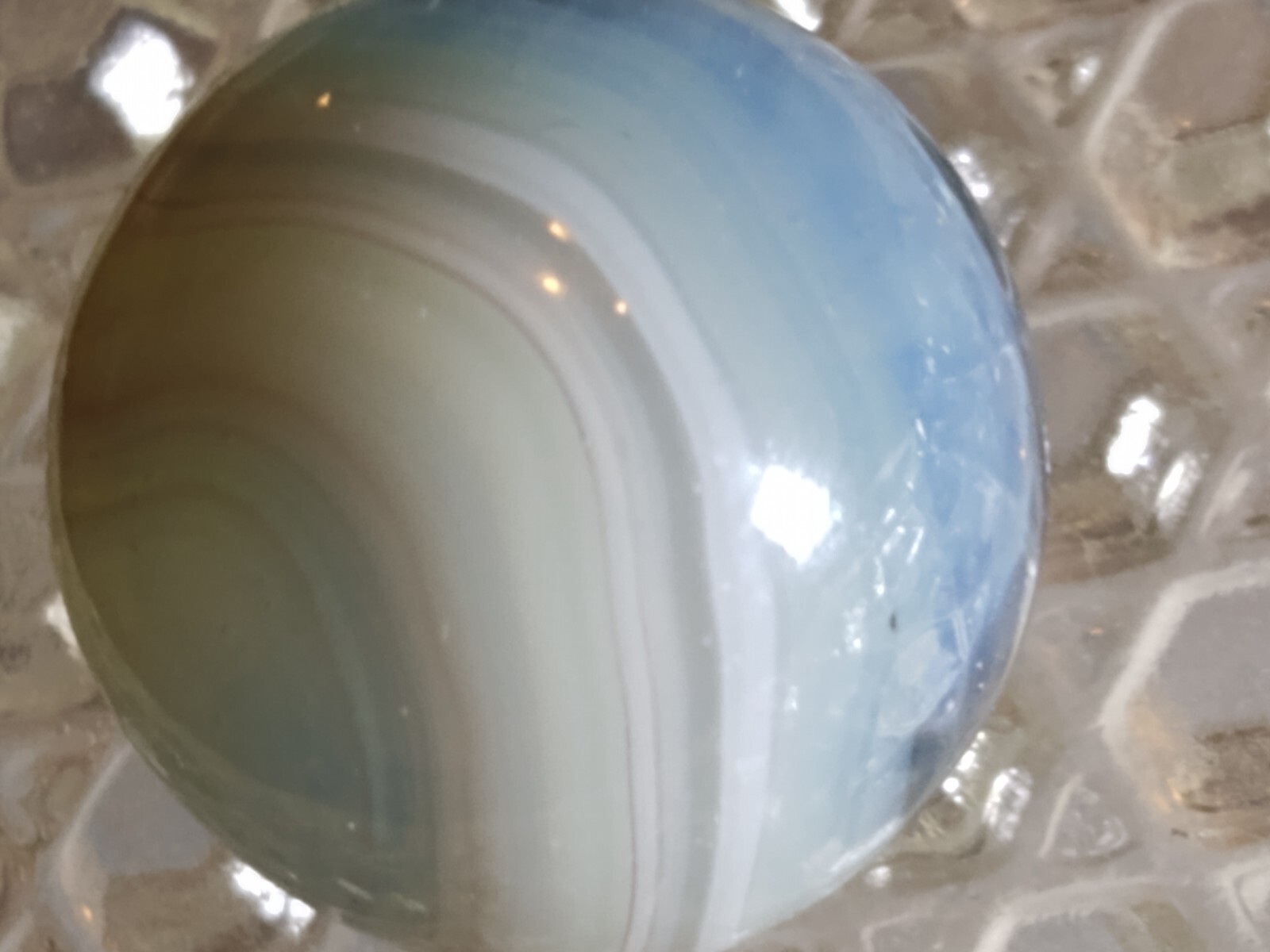 Vitro Tri Lite mint multi color patch transitional UV reactive marble UV reactiv