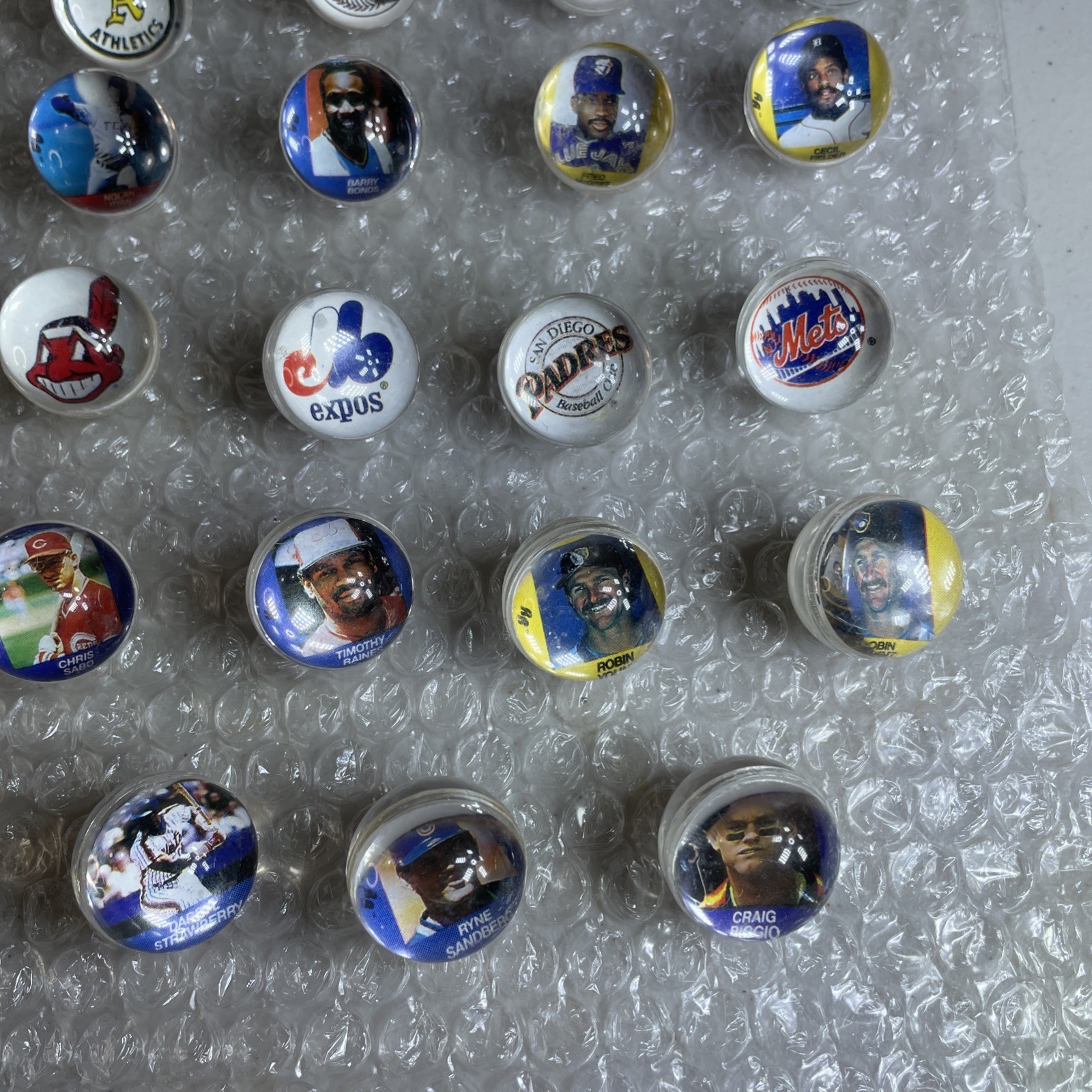 rare Super Star Major League Baseball Collectors Acrylic Marble Lot MLB 35F44