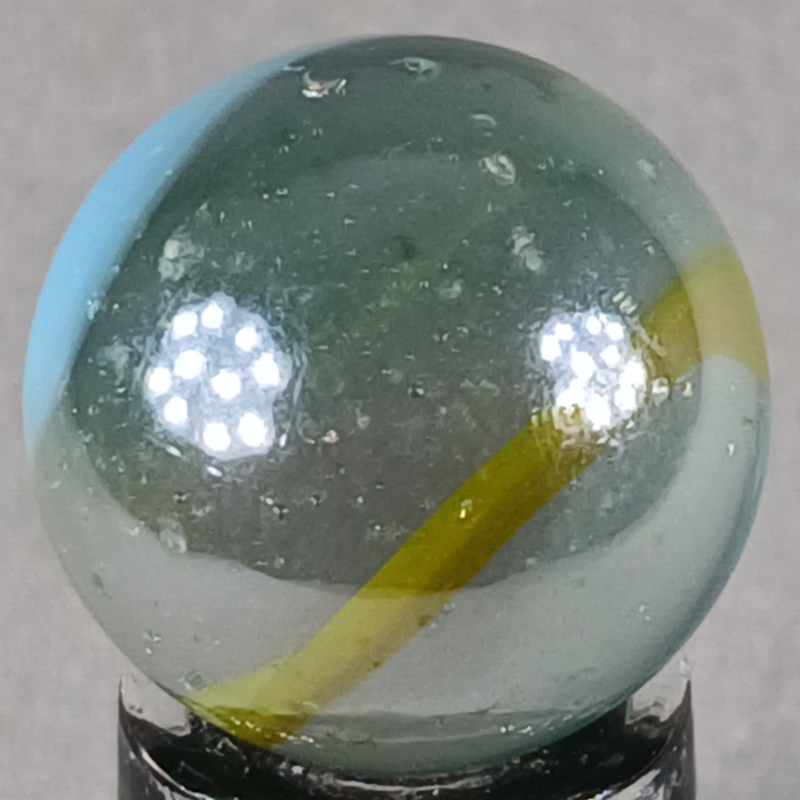 Vintage Imported Iridescent Patch Marble .62 Inches Near-Mint Condition